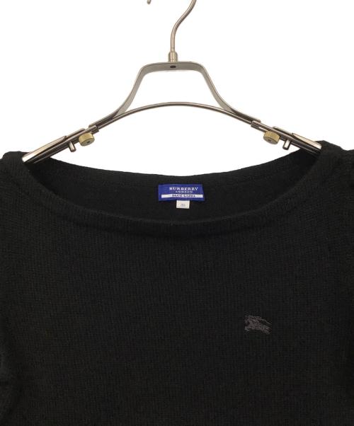 BURBERRY LONDON（バーバリーロンドン）BURBERRY LONDON (バーバリーロンドン) 厚手半袖ニット ブラック サイズ:38の古着・服飾アイテム