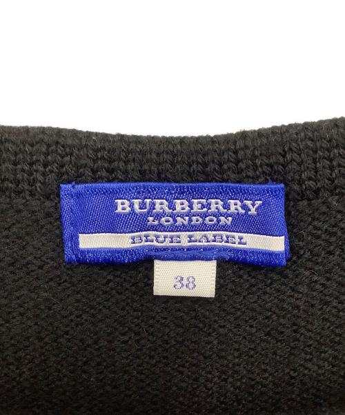 BURBERRY LONDON（バーバリーロンドン）BURBERRY LONDON (バーバリーロンドン) 厚手半袖ニット ブラック サイズ:38の古着・服飾アイテム