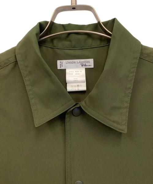 UNION LAUNCH（ユニオンランチ）UNION LAUNCH (ユニオンランチ) Ron Herman Coach Cotton Nylon Coach Jacket オリーブ サイズ:Lの古着・服飾アイテム
