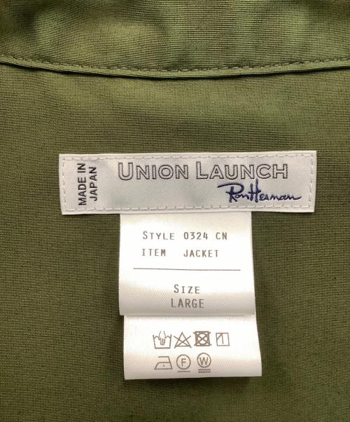 UNION LAUNCH（ユニオンランチ）UNION LAUNCH (ユニオンランチ) Ron Herman Coach Cotton Nylon Coach Jacket オリーブ サイズ:Lの古着・服飾アイテム