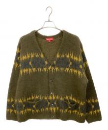 SUPREME（シュプリーム）の古着「ABSTRACT STRIPE CARDIGAN」｜オリーブ