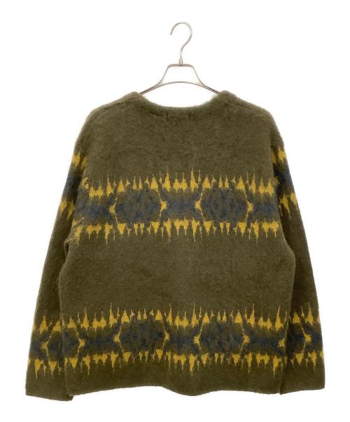 SUPREME（シュプリーム）SUPREME (シュプリーム) ABSTRACT STRIPE CARDIGAN オリーブ サイズ:XLの古着・服飾アイテム