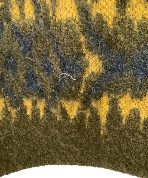 SUPREME（シュプリーム）SUPREME (シュプリーム) ABSTRACT STRIPE CARDIGAN オリーブ サイズ:XLの古着・服飾アイテム