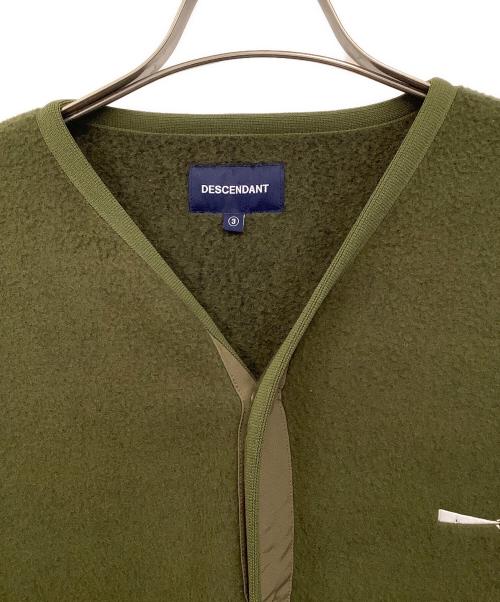 DESCENDANT（ディセンダント）DESCENDANT (ディセンダント) フリースジャケット オリーブ サイズ:3の古着・服飾アイテム