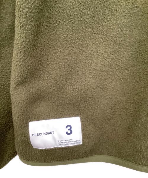 DESCENDANT（ディセンダント）DESCENDANT (ディセンダント) フリースジャケット オリーブ サイズ:3の古着・服飾アイテム