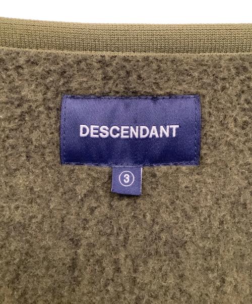 DESCENDANT（ディセンダント）DESCENDANT (ディセンダント) フリースジャケット オリーブ サイズ:3の古着・服飾アイテム