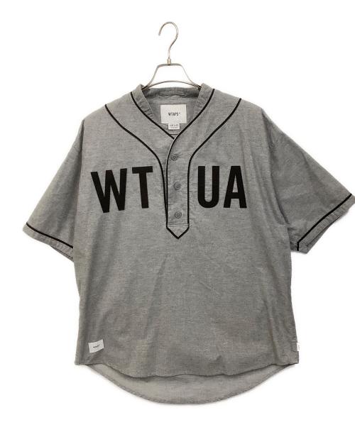 WTAPS（ダブルタップス）WTAPS (ダブルタップス) LEAGUE SS/SHIRT グレー サイズ:Lの古着・服飾アイテム