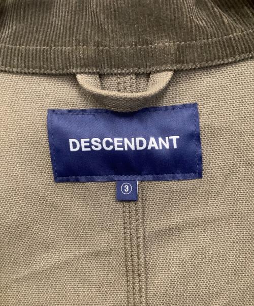 DESCENDANT（ディセンダント）DESCENDANT (ディセンダント) MFG CHORE JACKET オリーブ サイズ:3の古着・服飾アイテム