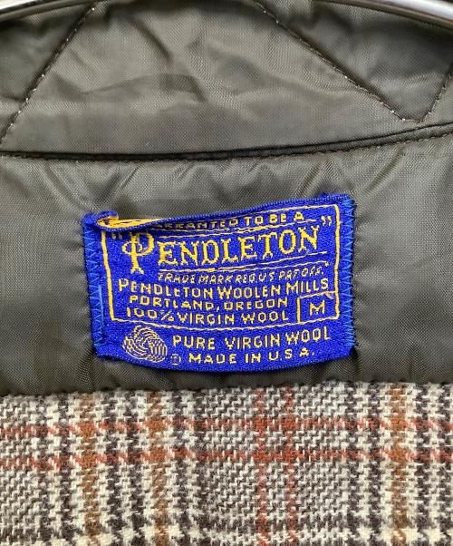 PENDLETON（ペンドルトン）PENDLETON (ペンドルトン) ウールチェックシャツ ブラウン サイズ:Mの古着・服飾アイテム
