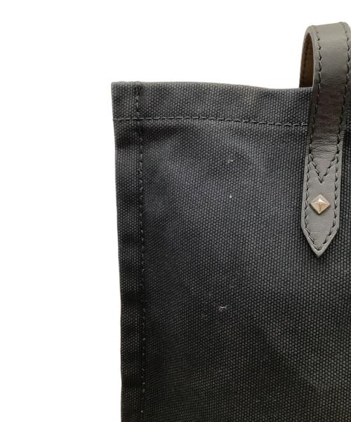 JIMMY CHOO（ジミーチュウ）JIMMY CHOO (ジミーチュウ) キャンバスロゴトートバッグ ブラックの古着・服飾アイテム