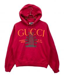 GUCCI（グッチ）の古着「プルオーバーパーカー」｜ピンク