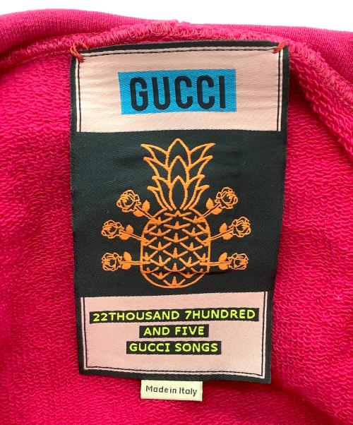 GUCCI（グッチ）GUCCI (グッチ) プルオーバーパーカー ピンク サイズ:Sの古着・服飾アイテム