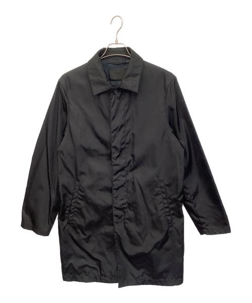 PRADA（プラダ）PRADA (プラダ) ステンカラーコート ブラック サイズ:46の古着・服飾アイテム