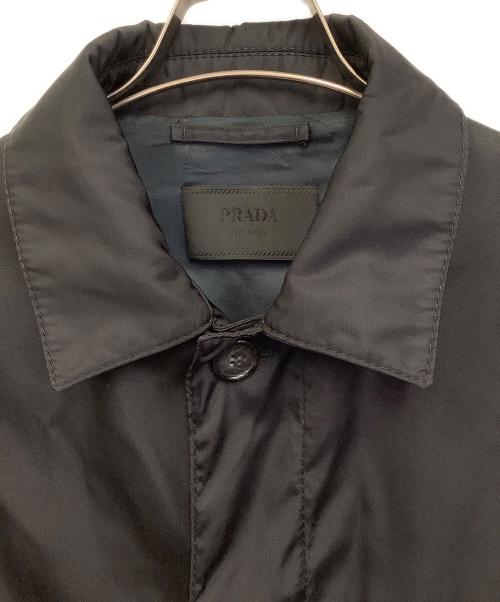 PRADA（プラダ）PRADA (プラダ) ステンカラーコート ブラック サイズ:46の古着・服飾アイテム