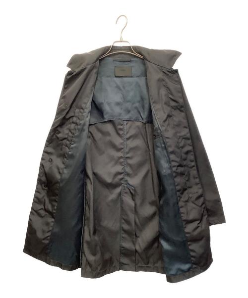 PRADA（プラダ）PRADA (プラダ) ステンカラーコート ブラック サイズ:46の古着・服飾アイテム