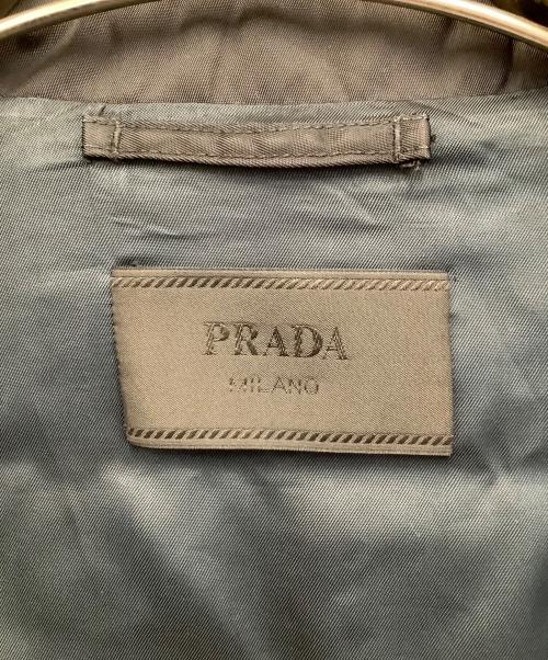 PRADA（プラダ）PRADA (プラダ) ステンカラーコート ブラック サイズ:46の古着・服飾アイテム