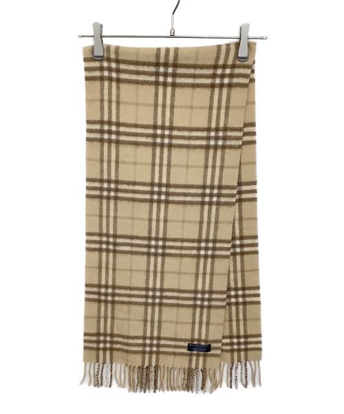 BURBERRY LONDON（バーバリーロンドン）BURBERRY LONDON (バーバリーロンドン) マフラー ブラウン×ベージュの古着・服飾アイテム