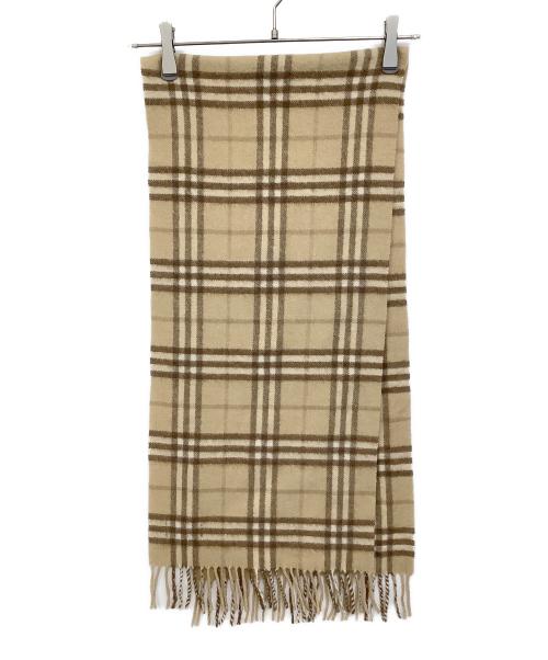 BURBERRY LONDON（バーバリーロンドン）BURBERRY LONDON (バーバリーロンドン) マフラー ブラウン×ベージュの古着・服飾アイテム