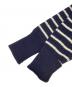 中古・古着 RALPH LAUREN (ラルフローレン) 薄手ボーダーセーター ネイビー×アイボリー サイズ:M：5000円