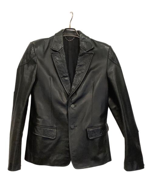 MIHARA YASUHIRO（ミハラヤスヒロ）MIHARA YASUHIRO (ミハラヤスヒロ) カウレザージャケット ブラック サイズ:Mの古着・服飾アイテム