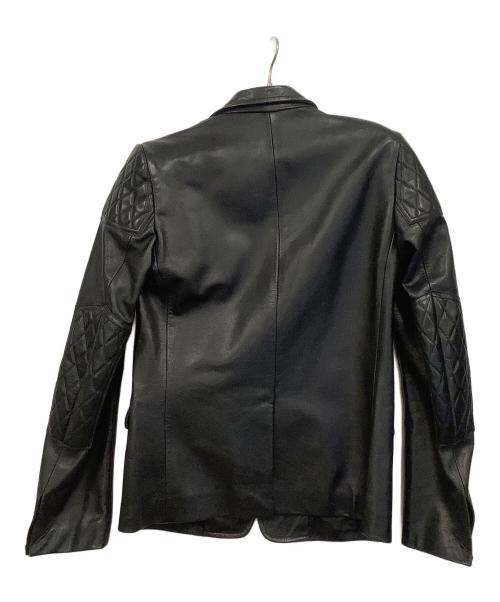 MIHARA YASUHIRO（ミハラヤスヒロ）MIHARA YASUHIRO (ミハラヤスヒロ) カウレザージャケット ブラック サイズ:Mの古着・服飾アイテム