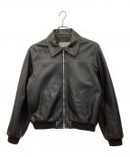 BEAMS quattrocchiビームスクアトロッキ）の古着「レザージャケット」｜ブラック