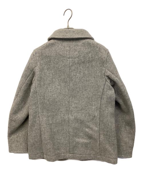 DANTON（ダントン）DANTON (ダントン) ウールモッサ丸衿ブルゾン グレー サイズ:Sの古着・服飾アイテム