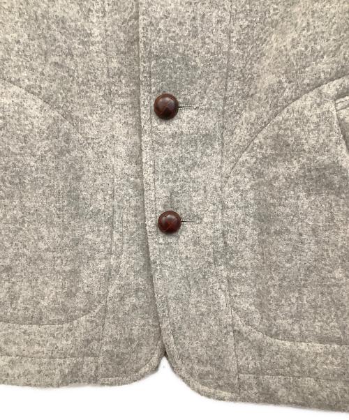 DANTON（ダントン）DANTON (ダントン) ウールモッサ丸衿ブルゾン グレー サイズ:Sの古着・服飾アイテム