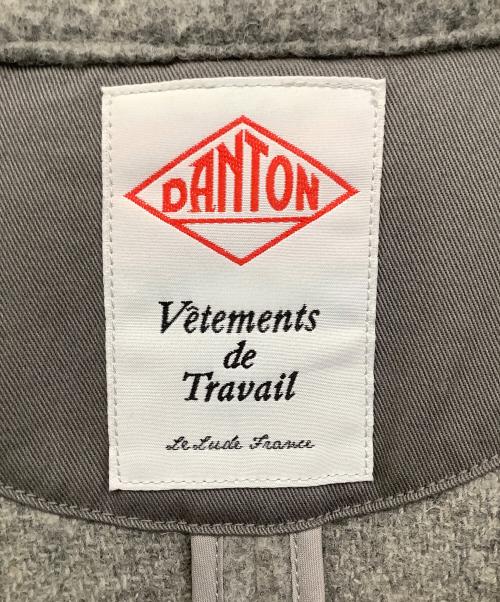 DANTON（ダントン）DANTON (ダントン) ウールモッサ丸衿ブルゾン グレー サイズ:Sの古着・服飾アイテム