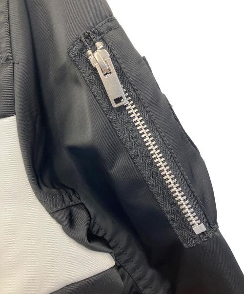 NIKE（ナイキ）NIKE (ナイキ) スウォッシュボンバージャケット ブラック×ホワイト サイズ:Lの古着・服飾アイテム
