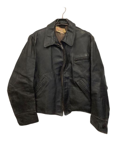 HERCULES Outerwear by Sears（ヘラクレス・アウターウェア・バイ・シアーズ）HERCULES Outerwear by Sears (ヘラクレス・アウターウェア・バイ・シアーズ) レザージャケット ブラック サイズ:不明の古着・服飾アイテム