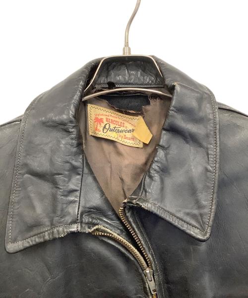 HERCULES Outerwear by Sears（ヘラクレス・アウターウェア・バイ・シアーズ）HERCULES Outerwear by Sears (ヘラクレス・アウターウェア・バイ・シアーズ) レザージャケット ブラック サイズ:不明の古着・服飾アイテム
