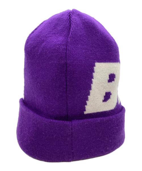 Bristol（ブリストル）Bristol (ブリストル) BIG LOGO KNIT CAP パープルの古着・服飾アイテム