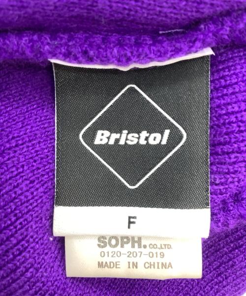 Bristol（ブリストル）Bristol (ブリストル) BIG LOGO KNIT CAP パープルの古着・服飾アイテム