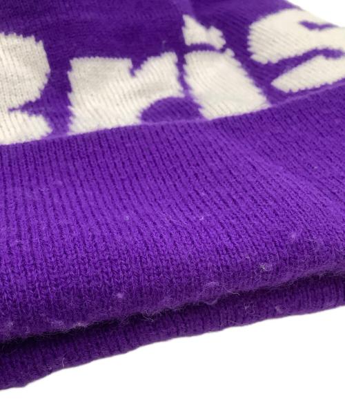 Bristol（ブリストル）Bristol (ブリストル) BIG LOGO KNIT CAP パープルの古着・服飾アイテム