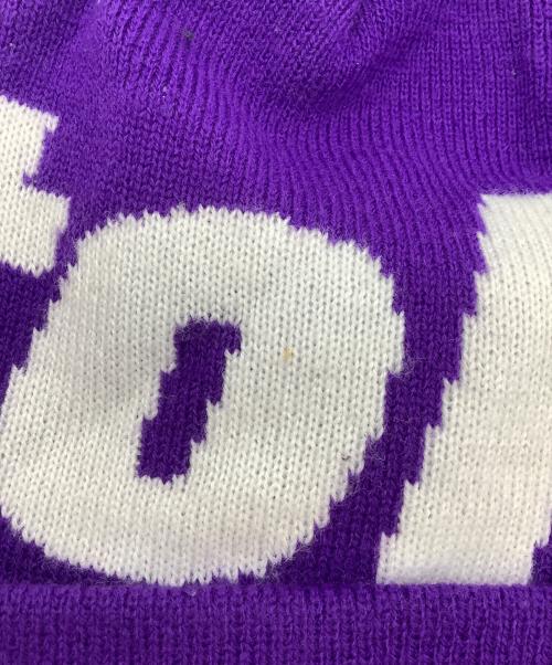 Bristol（ブリストル）Bristol (ブリストル) BIG LOGO KNIT CAP パープルの古着・服飾アイテム