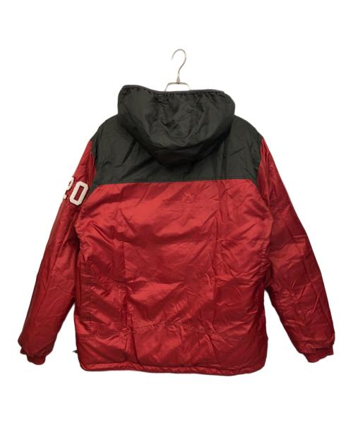 Eddie Bauer（エディーバウアー）Eddie Bauer (エディーバウアー) リバーシブルダウンジャケット ブラック×レッド サイズ:XLの古着・服飾アイテム