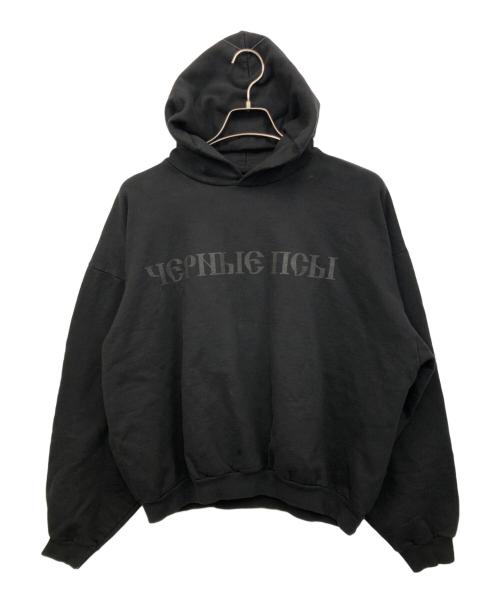 YEZZY Gosha Rubchinskiy（イージーゴーシャ・ラブチンスキー）YEZZY Gosha Rubchinskiy (イージーゴーシャ・ラブチンスキー) プルオーバーパーカー ブラック サイズ:2の古着・服飾アイテム