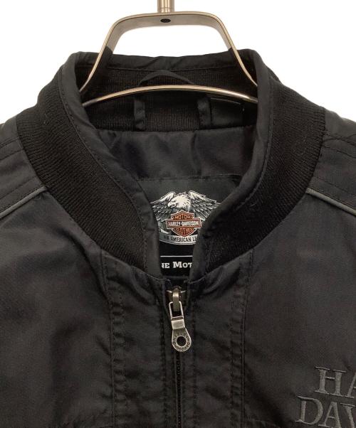 HARLEY-DAVIDSON（ハーレーダビッドソン）HARLEY-DAVIDSON (ハーレーダビッドソン) スカルナイロンジャケット ブラック サイズ:不明の古着・服飾アイテム