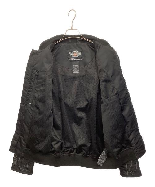 HARLEY-DAVIDSON（ハーレーダビッドソン）HARLEY-DAVIDSON (ハーレーダビッドソン) スカルナイロンジャケット ブラック サイズ:不明の古着・服飾アイテム