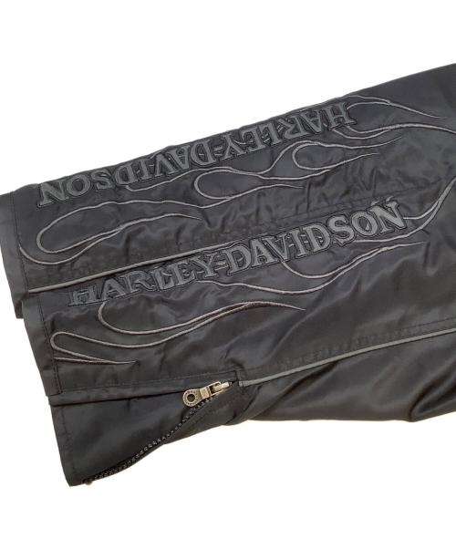 HARLEY-DAVIDSON（ハーレーダビッドソン）HARLEY-DAVIDSON (ハーレーダビッドソン) スカルナイロンジャケット ブラック サイズ:不明の古着・服飾アイテム