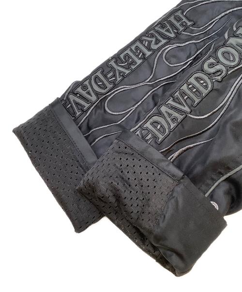 HARLEY-DAVIDSON（ハーレーダビッドソン）HARLEY-DAVIDSON (ハーレーダビッドソン) スカルナイロンジャケット ブラック サイズ:不明の古着・服飾アイテム