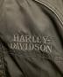 中古・古着 HARLEY-DAVIDSON (ハーレーダビッドソン) スカルナイロンジャケット ブラック サイズ:不明：8000円