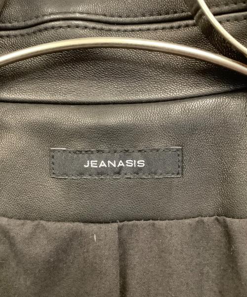JEANASIS（ジーナシス）JEANASIS (ジーナシス) ライダースジャケット ブラック サイズ:Mの古着・服飾アイテム
