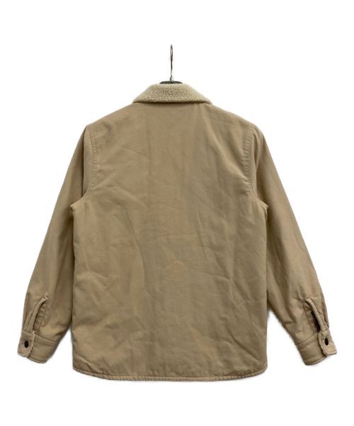 HOUSTON（ヒューストン）HOUSTON (ヒューストン) ミリタリーボアジャケット ベージュ サイズ:14 1/2の古着・服飾アイテム