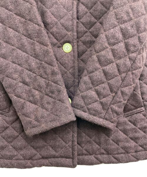 Traditional Weatherwear（トラディショナルウェザーウェア）Traditional Weatherwear (トラディショナルウェザーウェア) 中綿キルティングジャケット ボルドー サイズ:36の古着・服飾アイテム