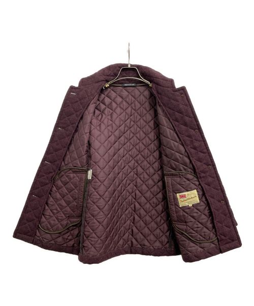 Traditional Weatherwear（トラディショナルウェザーウェア）Traditional Weatherwear (トラディショナルウェザーウェア) 中綿キルティングジャケット ボルドー サイズ:36の古着・服飾アイテム