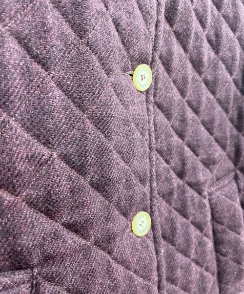 Traditional Weatherwear（トラディショナルウェザーウェア）Traditional Weatherwear (トラディショナルウェザーウェア) 中綿キルティングジャケット ボルドー サイズ:36の古着・服飾アイテム