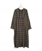 Samansa Mos2サマンサモスモス）の古着「前後着ハシゴレースワンピース」｜ブラウン