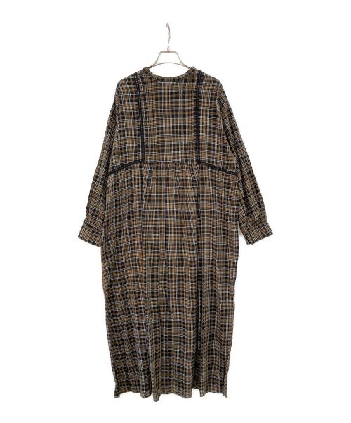 Samansa Mos2（サマンサモスモス）Samansa Mos2 (サマンサモスモス) 前後着ハシゴレースワンピース ブラウン サイズ:SIZE フリー 未使用品の古着・服飾アイテム